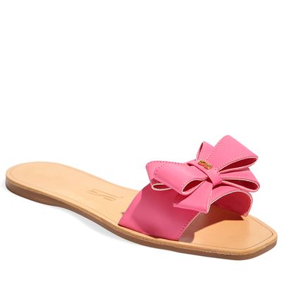 Rasteira Napa Santorine Rosa Azaleia