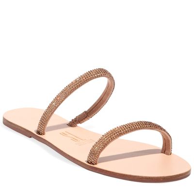 Rasteira Cristal Light Bege Tan