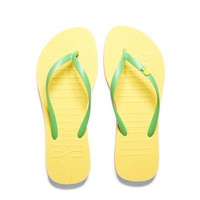 Flip Flop Borracha Verde Poison Com Necessaire