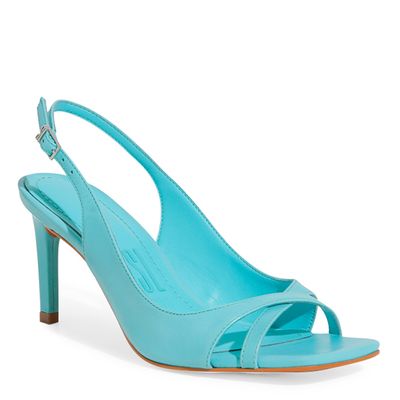 Peep Toe Couro Pelica Premium Capri