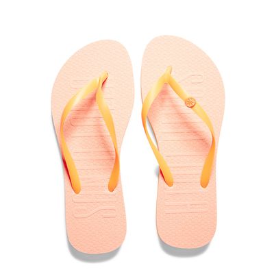 Flip Flop Borracha Laranja Com Necessaire