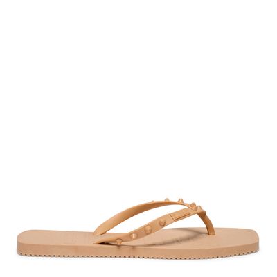 Flip Flop Borracha Bege Areia