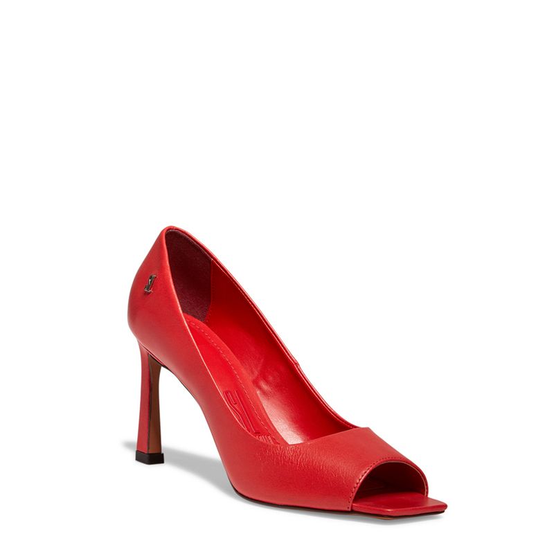 Sapato Feminino Peep Toe Vermelho Sublime Shoes - Sublime Shoes