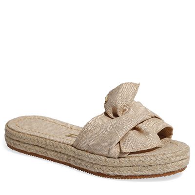 Espadrille Linho Corda Bege