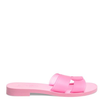 Rasteira Borracha Rosa Chiclete