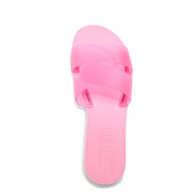 Rasteira Borracha Rosa Chiclete