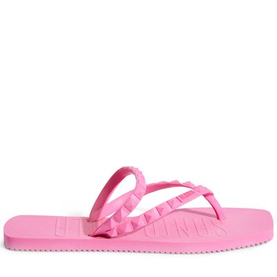 Flip Flop Borracha Rosa Hibisco