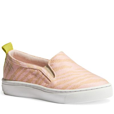 Tênis Slip On Infantil Rosa Zebra Eco