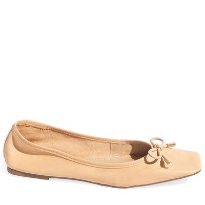 Sapatilha Couro Pelica Premium Nude Rosado