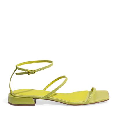 Rasteira Couro Pelica Soft Limão