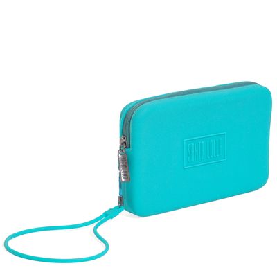 Clutch Borracha Azul Capri