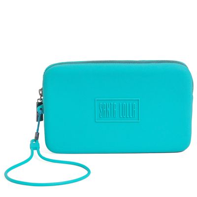 Clutch Borracha Azul Capri