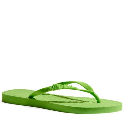 Flip Flop Verde Borracha Flat