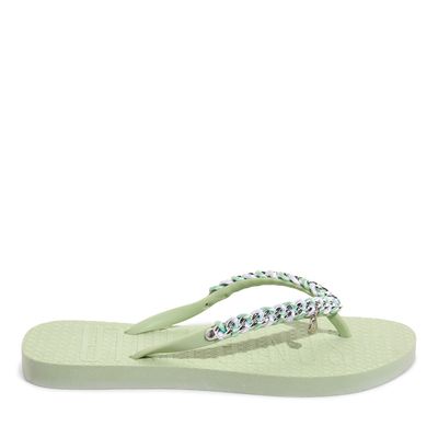 Flip Flop Borracha Verde Agua