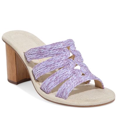 Mule Rafia Lilas