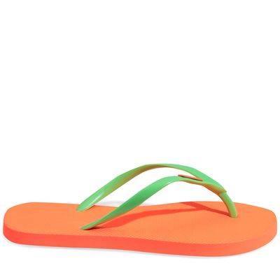 Flip Flop Borracha Laranja Tangerina