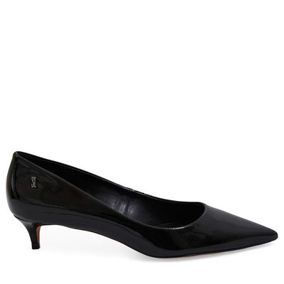 Scarpin Verniz Preto Bico Fino