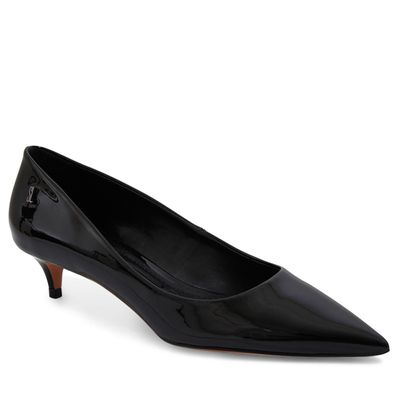 Scarpin Verniz Preto Bico Fino