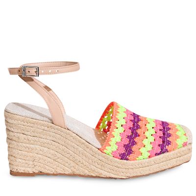 Espadrille Crochê Rosa Neon