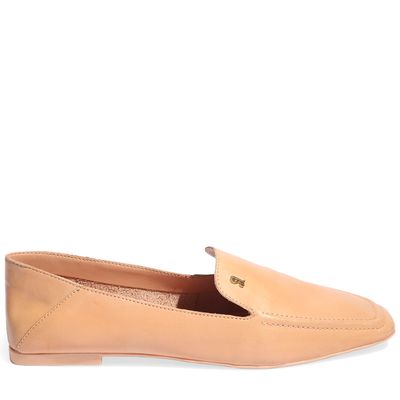 Mocassim Couro Nobre Bege