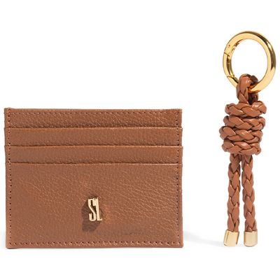 Porta Cartão Couro Floater Marrom Rust