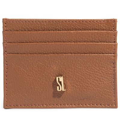 Porta Cartão Couro Floater Marrom Rust