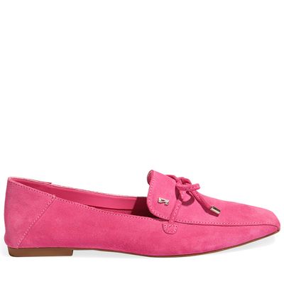 Mocassim Couro Camurça Pink
