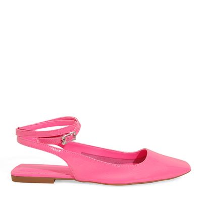 Sapatilha Verniz Show Rosa Hibisco