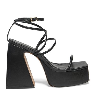 Plataforma Couro Nobre Soft Preto