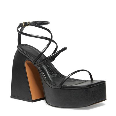 Plataforma Couro Nobre Soft Preto