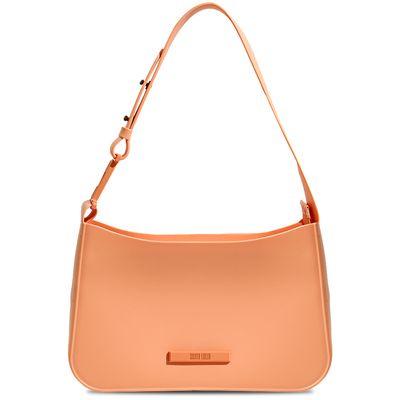 Bolsa Baguete Borracha Laranja Pêssego