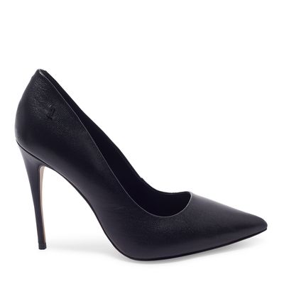 Scarpin Couro Pelica Soft Preto