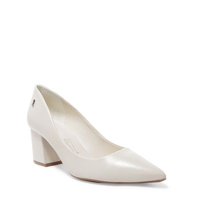 Scarpin Couro Pelica Soft Branco Marfim