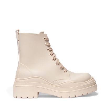 Bota Coturno Creme Tratorada