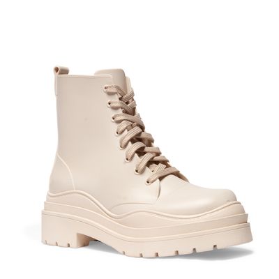 Bota Coturno Creme Tratorada