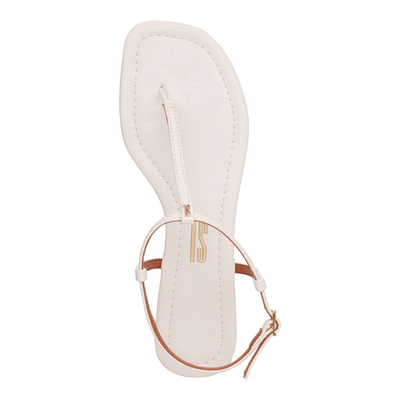 Rasteira Croco Verniz Branco