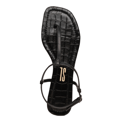 Rasteira Croco Verniz Preto