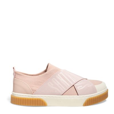 Tênis Slip On Rosa Elástico