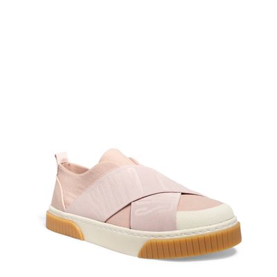 Tênis Slip On Rosa Elástico