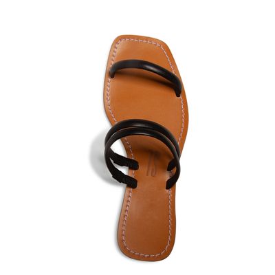 Rasteira Couro Nobre Soft Preto
