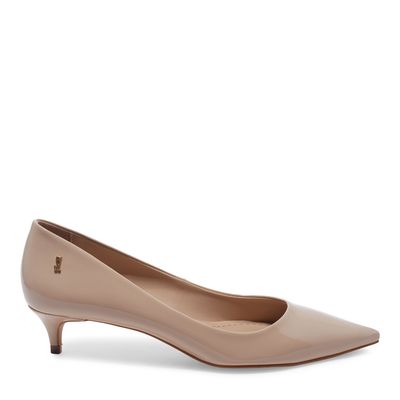 Scarpin Verniz Anzeli Bege Amendoa