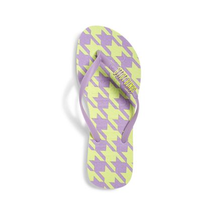 Flip Flop Borracha Lilás Com Necessaire