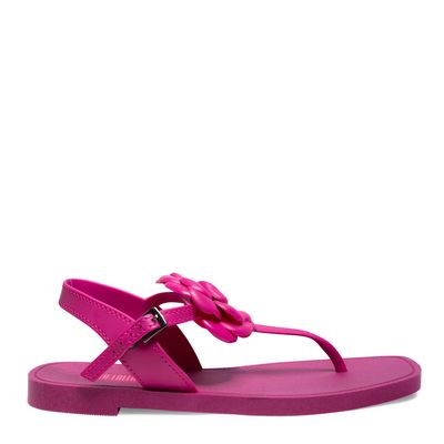Rasteirinha Borracha Flor Pink Lolla