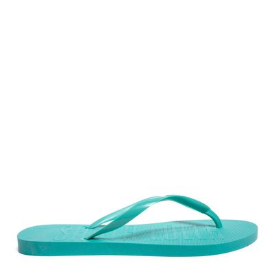 Chinelo Flip Flop Borracha Verde Água