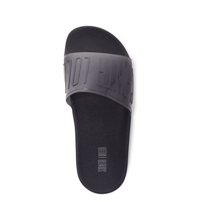 Slide Preto Borracha Flat