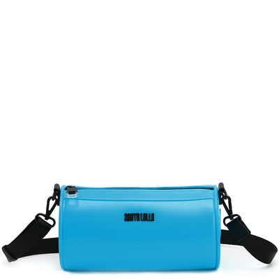 Bolsa Transversal Cilíndrica de Borracha Azul Piscine Neon