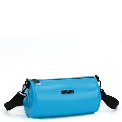 Bolsa Transversal Cilíndrica de Borracha Azul Piscine Neon