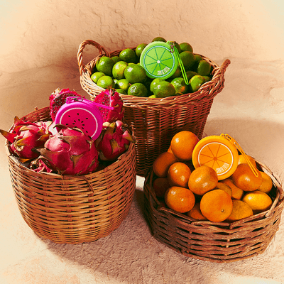 Chaveiro Porta-Moedas de Borracha Verde Kiwi