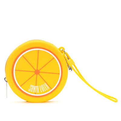 Chaveiro Porta-Moedas de Borracha Laranja