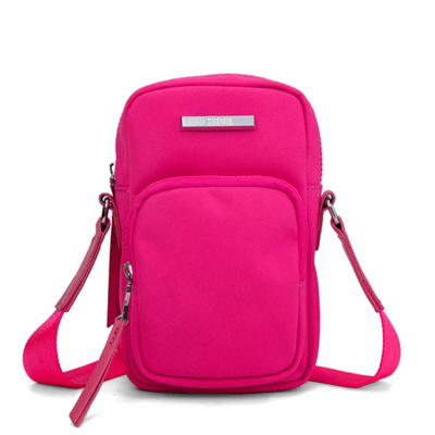 Bolsa Shoulder Bag Rosa Nylon Alça Transversal